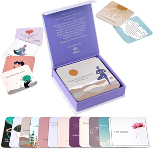 Tarjetas de Afirmaciones Personalizadas para la Salud Mental, Mazo de Tarjetas de Afirmación de Mindfulness, Tarjetas con Frases Inspiradoras con Caja - Product Image 5