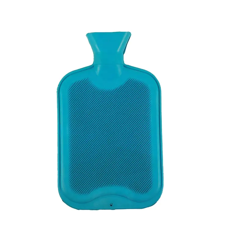 Bolsa de agua caliente de goma reutilizable, botella de agua caliente de 2000ML, venta al por mayor