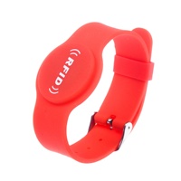 Bracelet réglable en silicone RFID Bracelet LED de taille variable Concert Paiement sans espèces