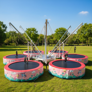 Sei persone Round <span class=keywords><strong>Bungee</strong></span> con rimorchio mobile 6 persone <span class=keywords><strong>Bungee</strong></span> <span class=keywords><strong>Jumping</strong></span> all'aperto trampolino commerciale sei vie <span class=keywords><strong>Bungee</strong></span> <span class=keywords><strong>Jumping</strong></span> - Product Image 5