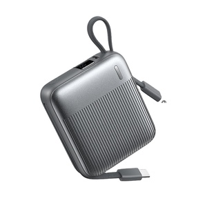 Banco de Energía FC-05 de 10000mAh con Carga Rápida de 22.5W, Cables C/L Integrados, Mini y Portátil, Incluye Cable Tipo-C Trenzado - Product Image 1