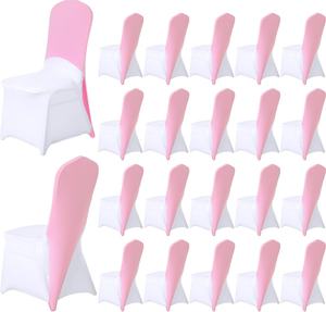 Fundas Elásticas de Licra Rosa para Sillas, al por Mayor, para Decoración de Eventos, Banquetes y Bodas, Fundas para Sillas de Media Altura - Product Image 6