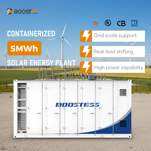 Système de stockage d'énergie en conteneur 10ft 20ft 2MWh 5MWh, puissance de sortie 500kW, batterie lithium-ion, refroidissement BESS - Product Image 1