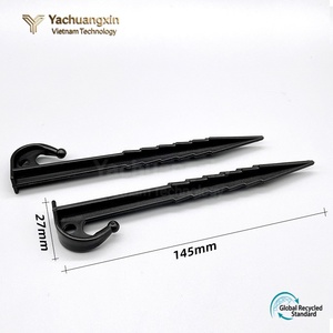YACHUANGXIN VIETNAM Industrial Grade Tent Peg Plastic 14.5cm Outdoor <b>Canopy</b> Windproof Fixing 5.5-inch Serrated Nail All Seasons - Product Image 3