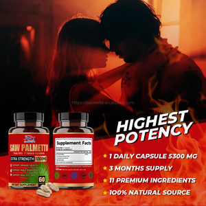 Cápsulas de Saw Palmetto Personalizadas OEM, Bloqueador de DHT, Salud Prostática, Suplemento Dietético Masculino, Crecimiento del Cabello para Hombres y Mujeres - Product Image 4