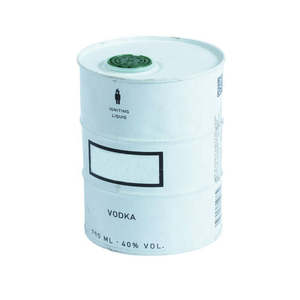 กระป๋องดีบุกสีขาวขนาด 700 มล. 90*132 มม. สำหรับบรรจุเครื่องดื่มวอดก้า ไวน์ กระป๋องดื่ม เกรดอาหาร ผลิตในรัสเซีย กระป๋องวอดก้าแบบกดฝาปิด สำหรับวอดก้า NEFT - Product Image 1