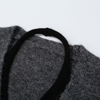 ZATRHMBM Vêtements pour femmes automne 2026 Nouvelle mode Pull tricoté double couche Rétro Manches longues Hauts décontractés pour femmes
