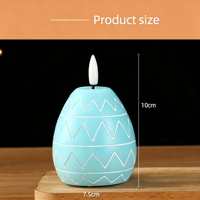 Bougie aromatique en forme de dessin animé d'œuf de Pâques, cadeau pour la maison, décoration de fête, ornement pour décorations de vacances