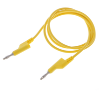Câble à double fiche banane en silicone lisse de 1m avec 5 couleurs pour les tests de puissance du multimètre