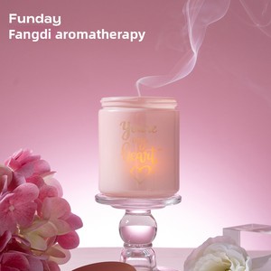 Bougie aromatique haut de gamme pour la Saint-Valentin avec lumière LED intégrée et motif de confession gravé au laser - Product Image 3
