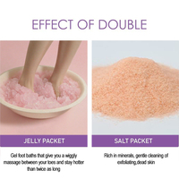 Bain de pieds exfoliant en gel pour pédicure en salon et spa - Gel 2 étapes qui exfolie, adoucit les callosités, chaleur longue durée - Choix professionnel