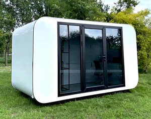 Capsule de camping mobile moderne en acier léger préfabriqué |   Maisonnette écologique pour station balnéaire, idéale pour les séjours de luxe dans les lieux touristiques - Product Image 5