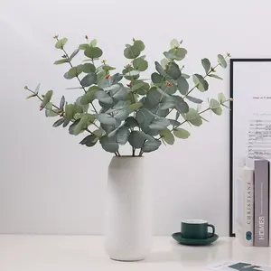 M262 Natuurlijke Bloemen Zilveren Dollar Leaf Eucalyptus Stengels Kunstmatige Plant Bladeren Decoraties Voor Home Party Bruiloft