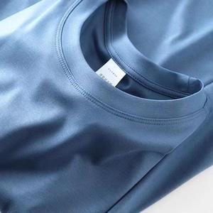 <span class=keywords><strong>T</strong></span>-<span class=keywords><strong>shirt</strong></span> Premium in Cotone Supima Doppio Mercerizzato da Uomo, Maglietta Pima 200-210gsm, Sensazione Fresca, Tinta Unita per Design Logo Personalizzato - Product Image 5