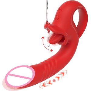 Vibrateur en silicone pour clitoris, point G, mamelons et langue, 10 modes, suceur de clitoris, stimulateur clitoridien, jouet sexy pour femmes - Product Image 1