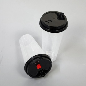 Printing Customizable Pattern Logo Wholesale 500ml Disposable Plastic Juice Coffee Milk Tea Cup*