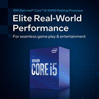 Nuevo Procesador de Escritorio para Juegos Core I5-10400, 6 Núcleos, 4.3 GHz, FM1 (Chipset Serie 400), 65W, Tecnología de Virtualización, Modelo No.