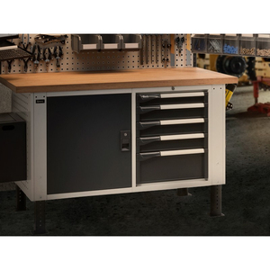 Fami Master cómoda de 5 cajones gris antracita con extensión completa 714x726x850mm - Product Image 3