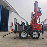 Fabricants chinois de plateformes de forage de puits d'eau à moteur diesel automatique à couple élevé avec une profondeur maximale de 230 m