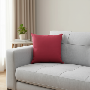 Cuscino e Guanciale in Lino Rosso Vino Azabu 45x45 con Imbottitura in Poliestere Prodotto in Cina - Product Image 2