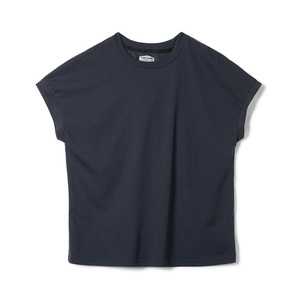 T-shirt Maden da donna in seta ghiaccio ecologica, girocollo classico, tinta unita, rinfrescante, traspirante sulle spalle, a maniche corte, top basic estivo - Product Image 5