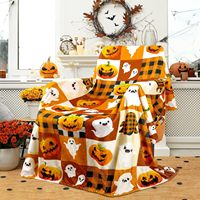 Couverture ChamXue imprimée, couvertures en flanelle polaire, couvertures de Noël, d'Halloween et de fêtes, style européen, toutes saisons, douces