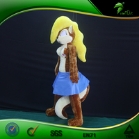 Animal gonflable qui couine Hongyi Sph Jouet en peluche gonflable renard à fourrure gonflable Animation de dessin animé