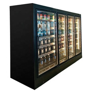 Réfrigérateur vertical multi-étagères pour supermarché, vitrine réfrigérée à porte vitrée pour boissons - Product Image 4