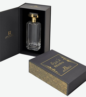 Boîte cadeau de parfum de luxe personnalisée avec gaufrage sur papier artistique et impression de logo en feuille d'or, fermeture magnétique, emballage rigide écologique