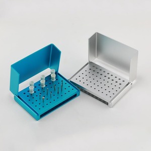 Boîtes de rangement autoclavables pour fraises dentaires, 58 trous, pour fraises diamantées de désinfection, avec couvercle mesurable, boîte organisatrice en aluminium, outil dentaire - Product Image 5