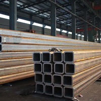 Tube carré en acier et fer 8x8, tube ms haute qualité, prix d'usine