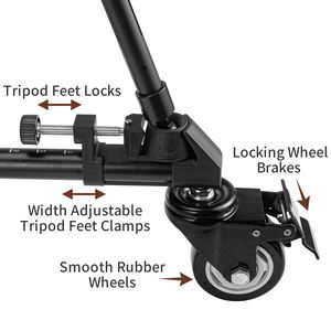 Cayer TD03 Professionele Aluminium Dslr Digitale Camera Track Wiel Auto Video Slider Statief Dolly Voor Video Schieten Film - Product Image 2