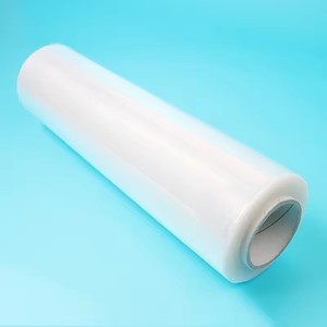Rollo de Película de Embalaje de LDPE de 20 Micras, Película Estirable Transparente de PE, Película de Embalaje Suave, Rollo de Plástico Transparente - Product Image 1