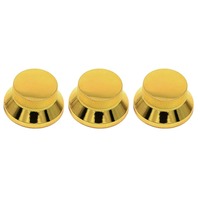 3Pcs/4pcs Boutons en métal pour guitare basse Top Hat Bell Speed Control Knob pour Les Paul SG Guitar Accessories 5 Color