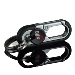 Dye Metal <b>Keychain</b> Oval Zinc Alloy Lightweight Double Ring Key Ring For Men Business Gift - Product Image 4