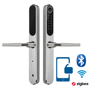 Vân tay kỹ thuật số <span class=keywords><strong>RFID</strong></span> IC thẻ <span class=keywords><strong>IP</strong></span> 65 nhôm thông minh giá khóa xi lanh cửa nhôm khóa với Key - Product Image 1