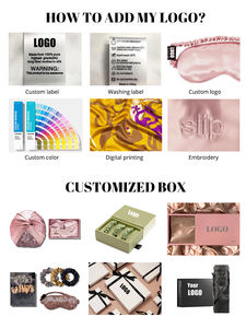 Gran oferta, cómodo diseño de dormitorio, ligero, de lujo, 2 piezas, sobre sólido, funda de almohada de seda con máscara para ojos - Product Image 4