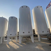 Réservoirs de stockage liquide cryogénique verticaux standard GENERALFUSHI, réservoirs de transport liquide, récipients sous pression, récepteurs liquides horizontaux