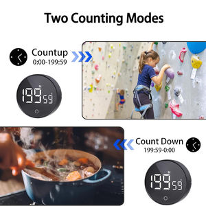 Timer Digitale da Cucina con Display LED Grande, Conto alla Rovescia Magnetico Regolabile fino <span class=keywords><strong>a</strong></span> 200 Minuti - Product Image 2
