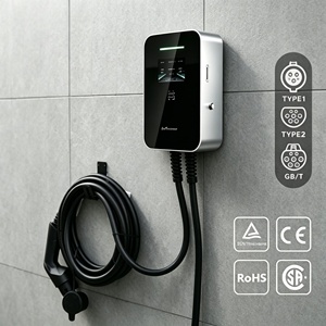 Nouvelle station de <span class=keywords><strong>recharge</strong></span> domestique pour véhicules électriques Putainen DY 40A 9,6 kW Type 1 avec écran LCD, contrôle par application Tuya, entrée AC 240 V pour <span class=keywords><strong>Tesla</strong></span> - Product Image 3