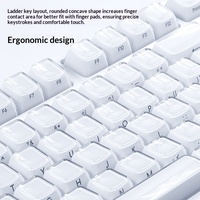 Jelly 3.0 Keycaps Crystal White Keyboard Magnetic Switch MDA Height ABSPC Material Multi-color Transparent Keycaps