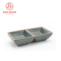 Plat à sauce en porcelaine olive à prix abordable pour sushi - Vaisselle de restaurant de haute qualité au design moderne avec logo personnalisé pour usage professionnel