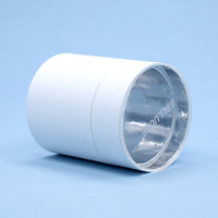 Boîte de dentifrice de luxe en carton rigide blanc, emballage artisanal cylindrique unique, fabriquée sur mesure par le fabricant, pour cadeau, avec fonctionnalité recyclable