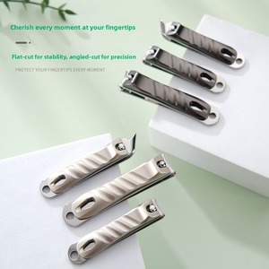 Nouvelles coupe-ongles obliques en acier inoxydable à grande ouverture, design bec d'aigle, portables pour manucure à domicile, coupe-ongles pour doigts et orteils - Product Image 2