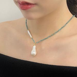 Collier de perles baroques haut de gamme automne-hiver, tempérament élégant de la légende de la phénix, couleur naturelle, nouveau produit - Product Image 4