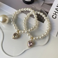 Collier de luxe orné de diamants, de perles et de cristaux, durable et confortable pour chats, chiens, petits animaux, accessoires pour animaux de compagnie personnalisables