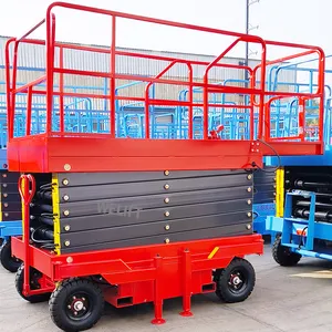 2024 New Diesel 12m 14m 500kg Adjustable Height hydraulic mobile electric scissor lift platform