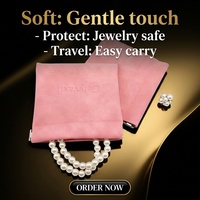 Pochette de rangement pour bijoux pliable en cuir PU de luxe, imperméable, avec fermeture à pression, sac de toilette portable pour le maquillage