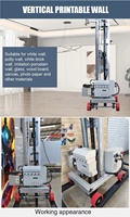Impresora de suelo de pared UV Industrial con máquina de impresión de pared de efecto 3D multicolor en vidrio de azulejo de cerámica de ladrillo de cemento de látex