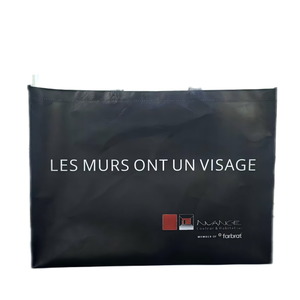 Bolsa de mano laminada ecológica de gran capacidad personalizable, bolsa de vino no tejida de PP con asa de cuerda, Exportación a <span class=keywords><strong>Suiza</strong></span> - Product Image 2